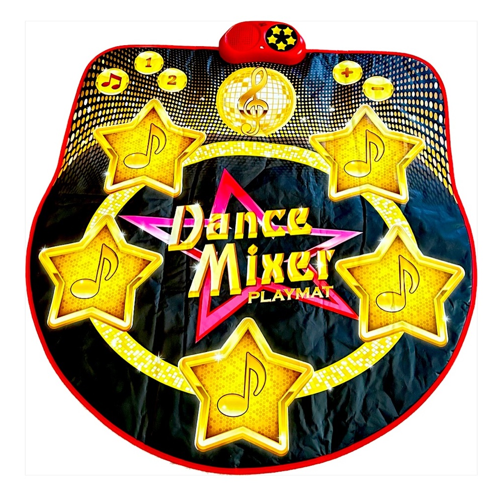 Kids Light Up Dance Mixer Playmat Musical Dance Mat Party Game Toy Children